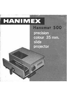 Hanimex Hanomat 500 manual. Camera Instructions.